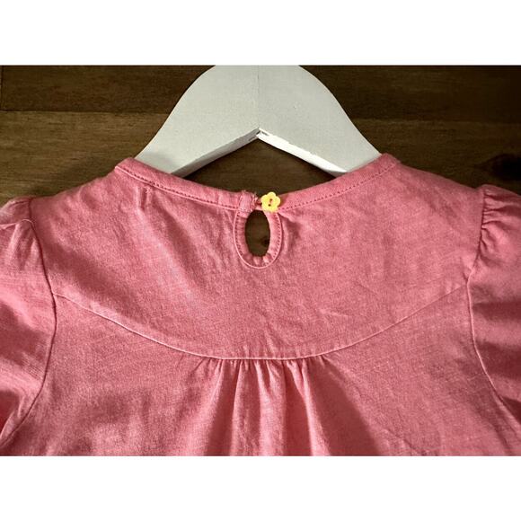 Matilda Jane Happy and Free Pink Coral Reef Short Sleeve Eyelet Lace Knit Top 6 - Picture 7 of 8